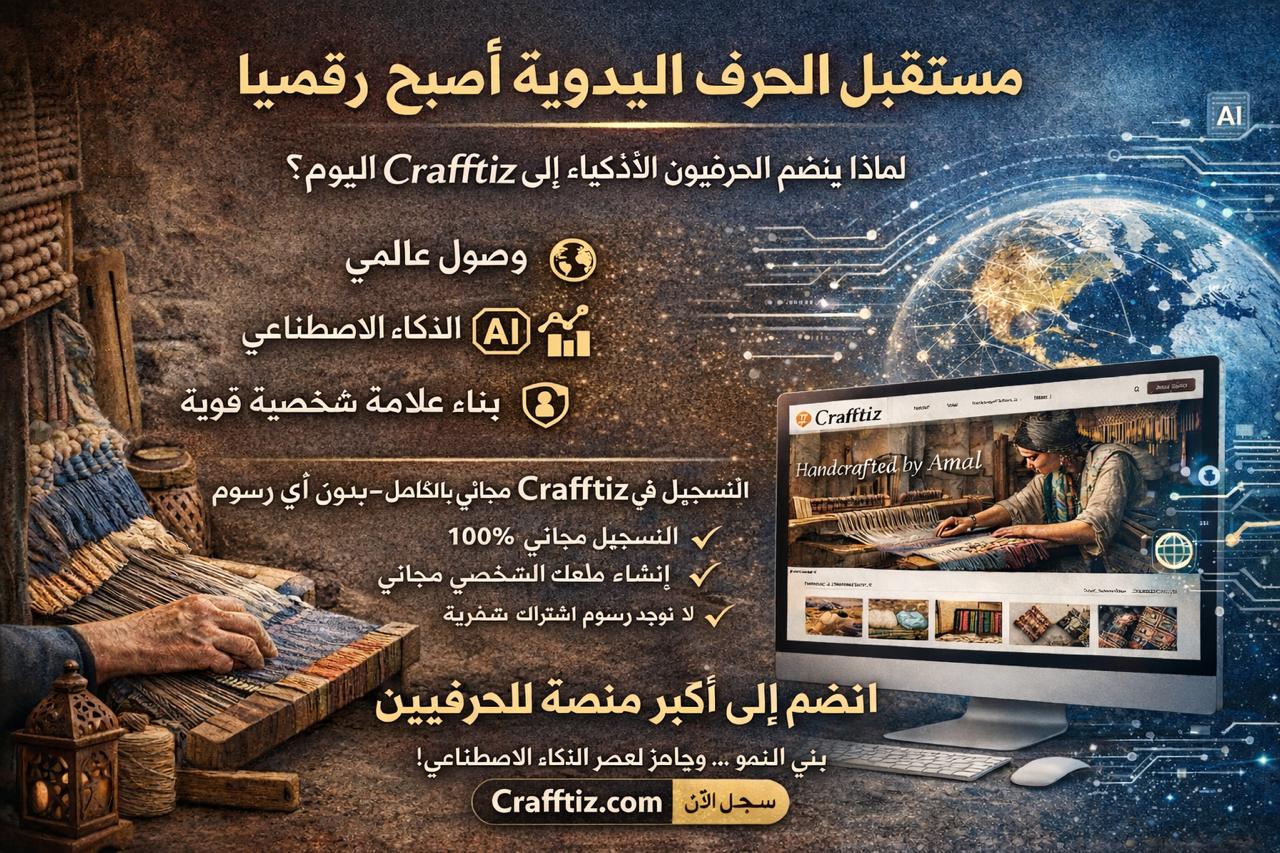 لماذا ينضم الحرفيون الأذكياء إلى Crafftiz اليوم؟